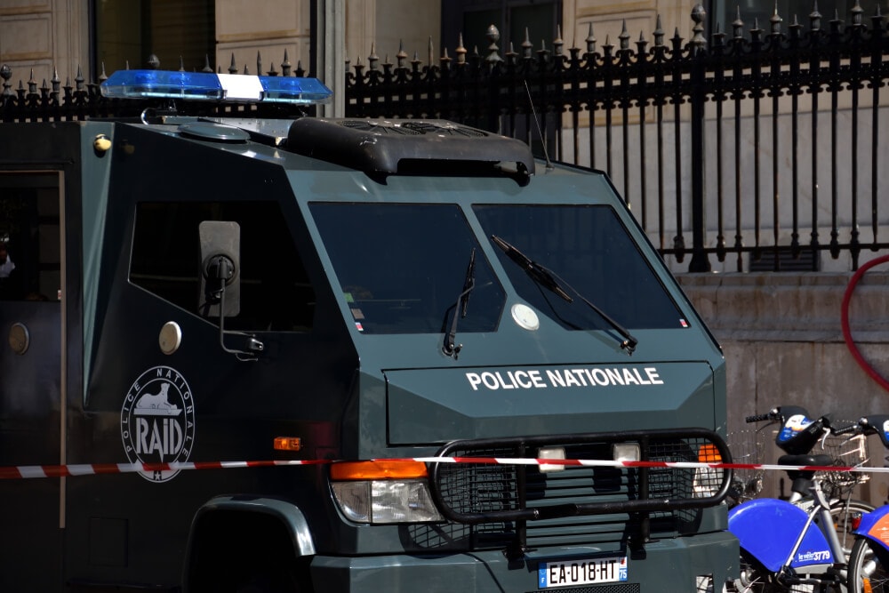Véhicule du RAID de la Police Nationale.