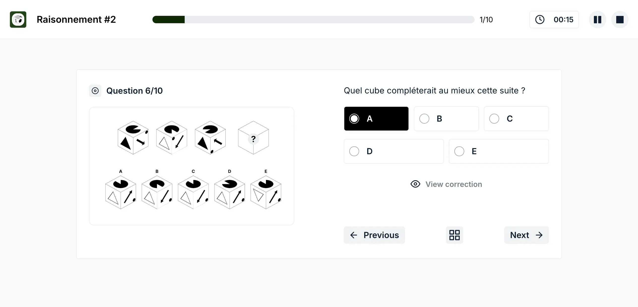 Exercice de raisonnement logique pour les tests psychotechniques