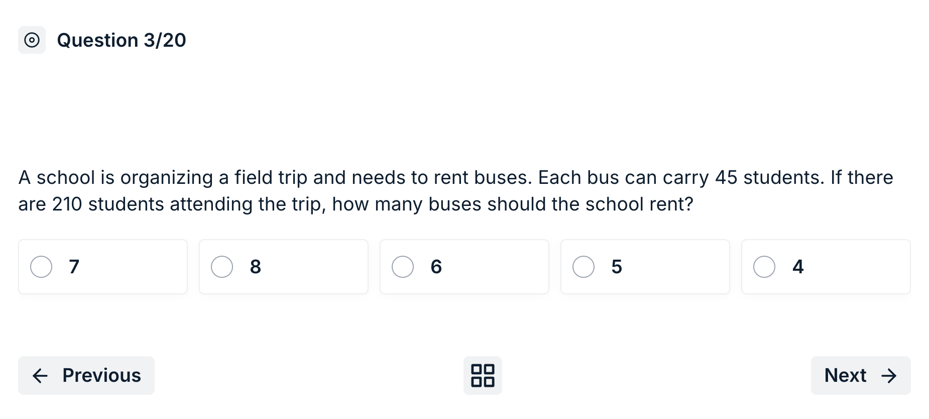CCAT Math Problem Question on Exam Arena